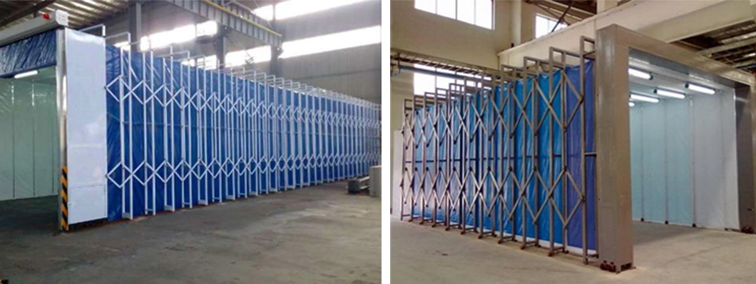 Retractable Paint Spray Room with Painting Mist Purification