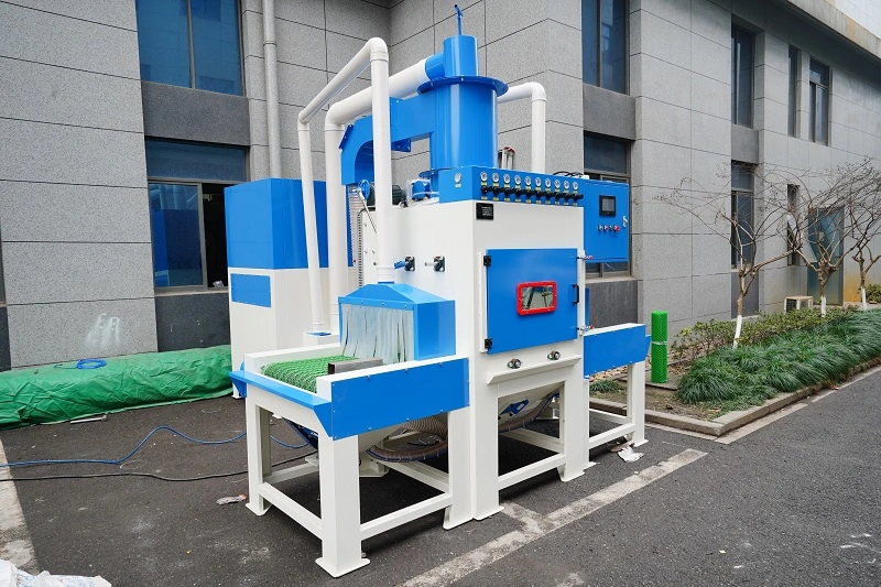 High Productivity Automatic Sand Blasting Machine, Continuous Sandblasting System
