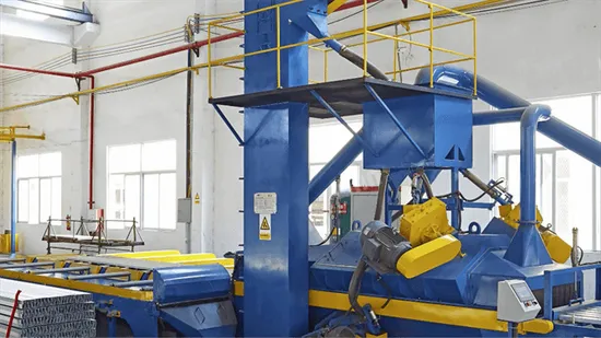 Granigliatrice a rulli Qas90-25 per la pulizia superficiale di profili in alluminio