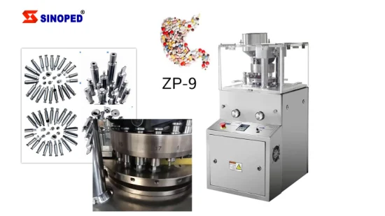 Sinoped farmaceutico automatico miglior prezzo medicina latte effervescente a base di erbe caramelle in polvere punzone Zp Zpt Gzp pressa rotativa ad alta velocità per compresse per pillole che fa macchina